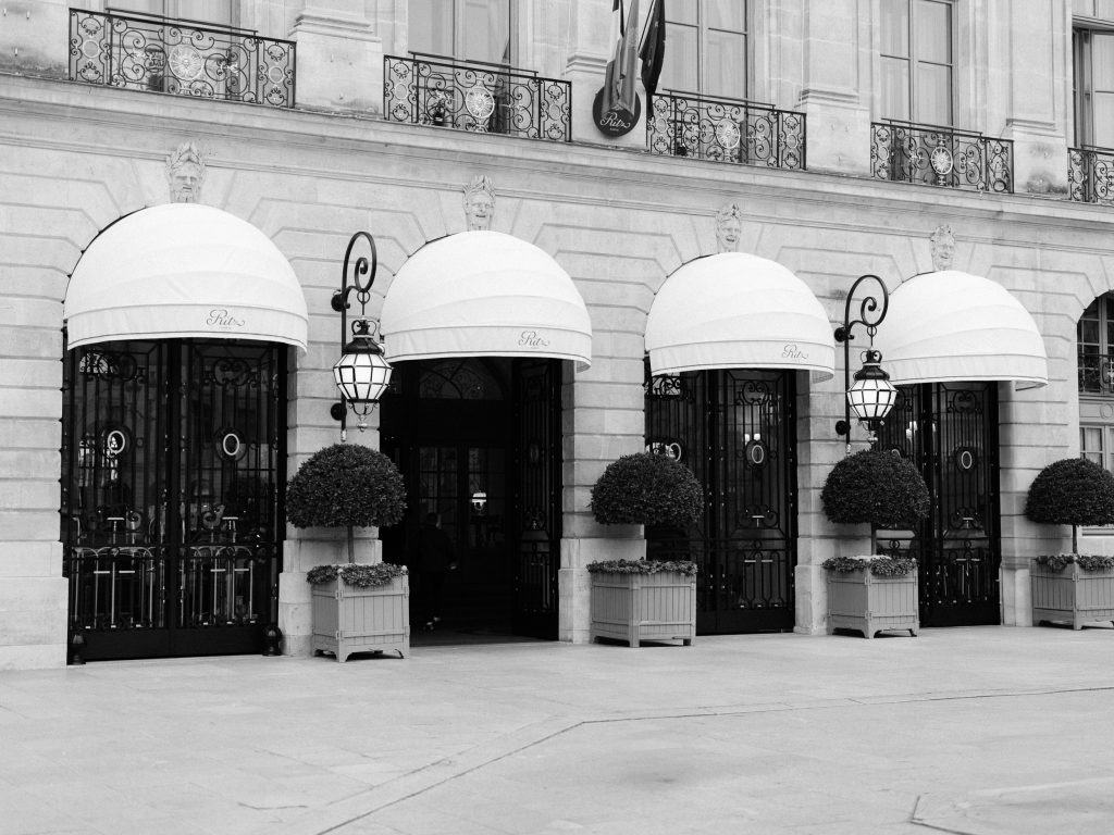 l'hôtel du Ritz à Paris, place vendome